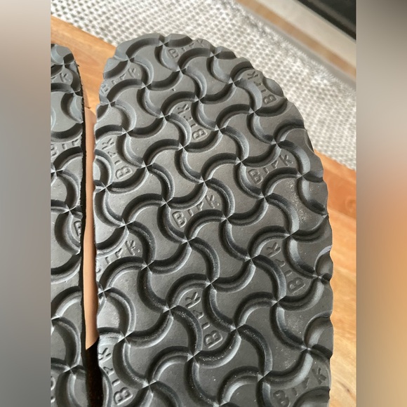 NEW Birkenstock Madrid Big Buckle Leather Size 41 In New Beige Gold - Picture 8 of 11